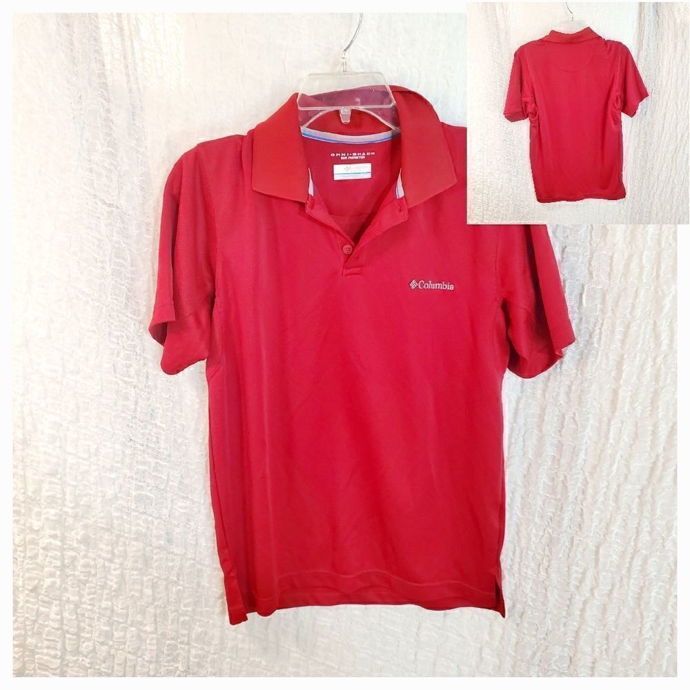Columbia Omnishade Red T-Shirt Size Small